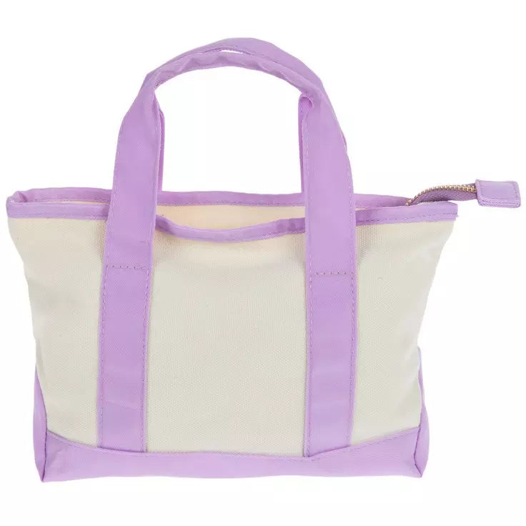 Mini Canvas Tote Bag Custom Monogram