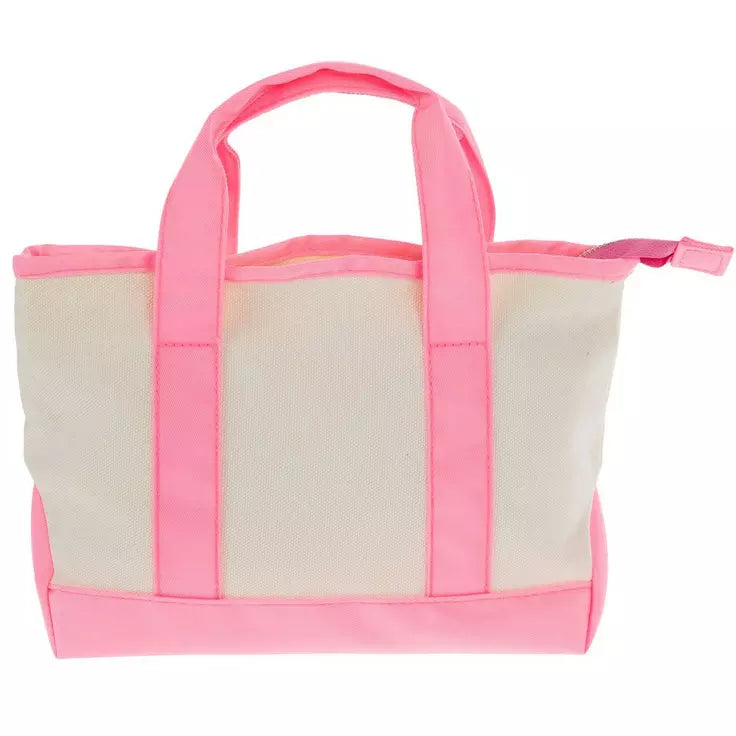 Mini Canvas Tote Bag Custom Monogram