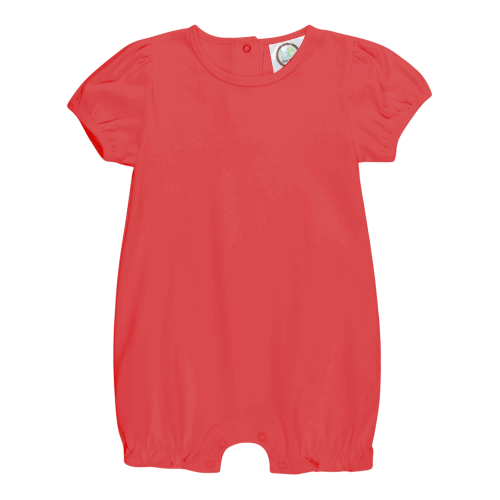 Short Sleeve Ruffle Romper for Girls Custom Monogram