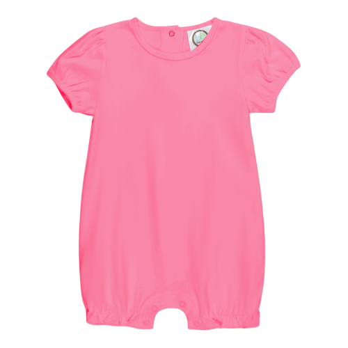 Short Sleeve Ruffle Romper for Girls Custom Monogram