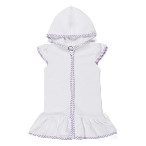 Terry Cloth Swim Cover Up Dress for Girls Custom Monogram