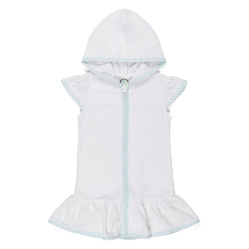 Terry Cloth Swim Cover Up Dress for Girls Custom Monogram