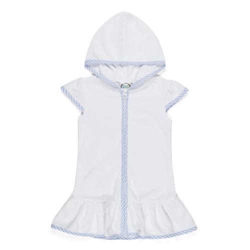 Terry Cloth Swim Cover Up Dress for Girls Custom Monogram