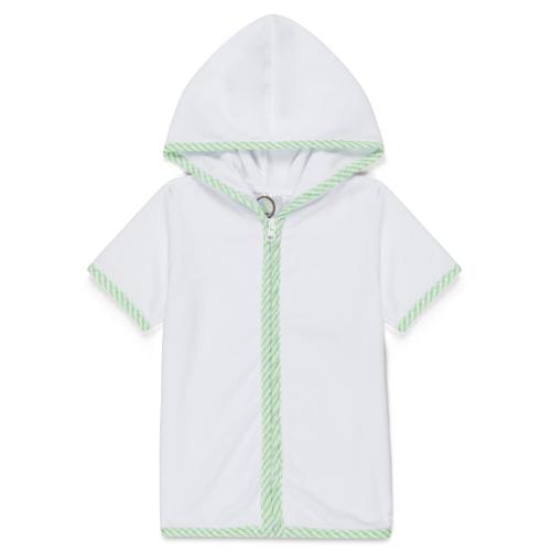 Terry Cloth Swim Cover Up for Boys Custom Monogram