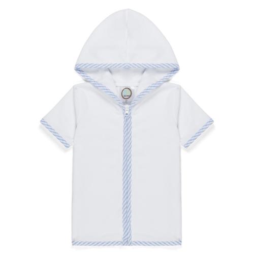 Terry Cloth Swim Cover Up for Boys Custom Monogram