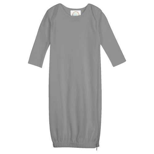 Infant Long Sleeve Gown Custom Monogram