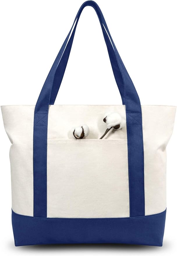 Canvas Tote Bag Custom Monogram