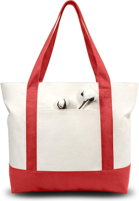 Canvas Tote Bag Custom Monogram