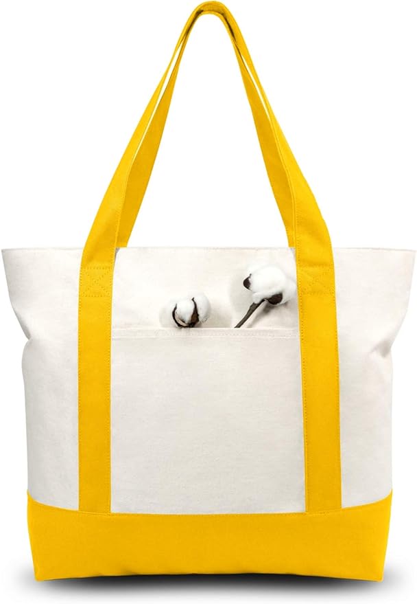 Canvas Tote Bag Custom Monogram