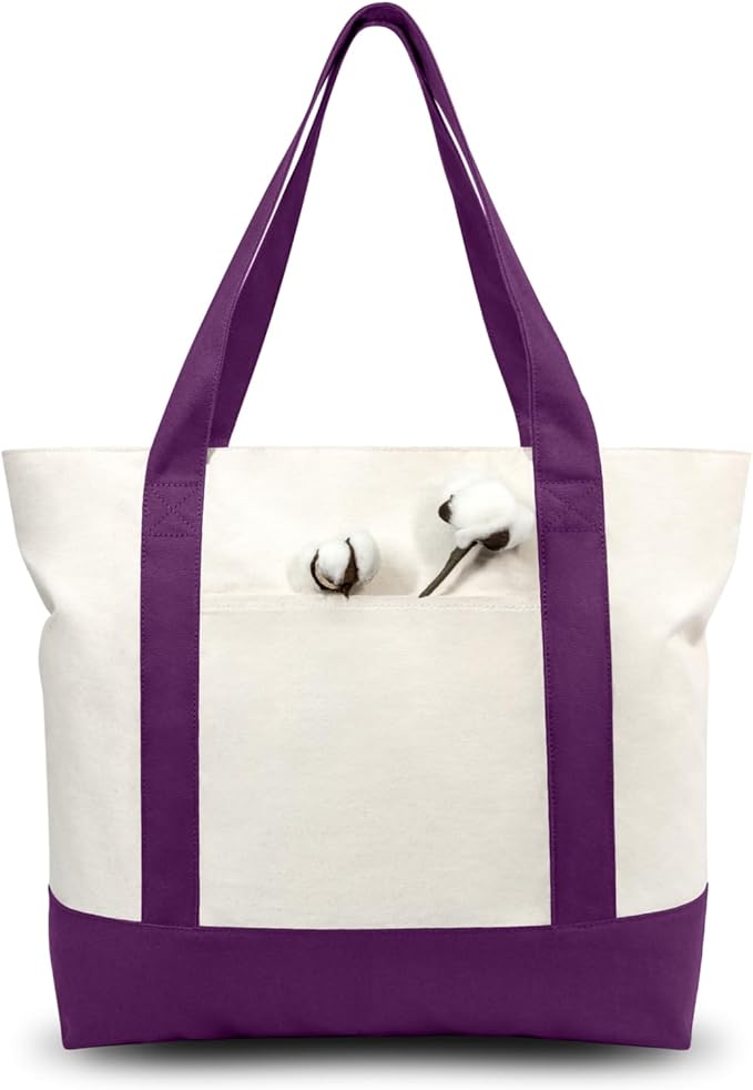 Canvas Tote Bag Custom Monogram