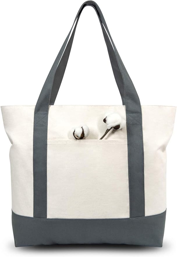 Canvas Tote Bag Custom Monogram