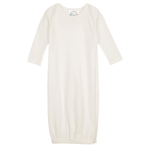 Infant Long Sleeve Gown Custom Monogram