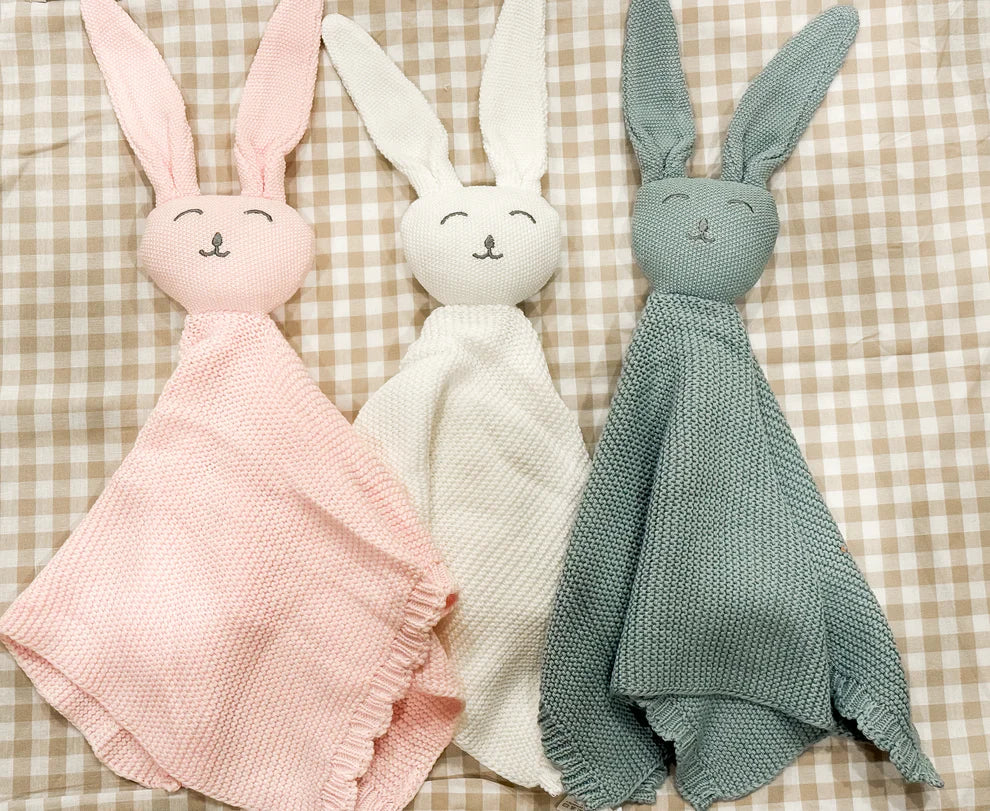 Knit Bunny Lovey Custom Monogram
