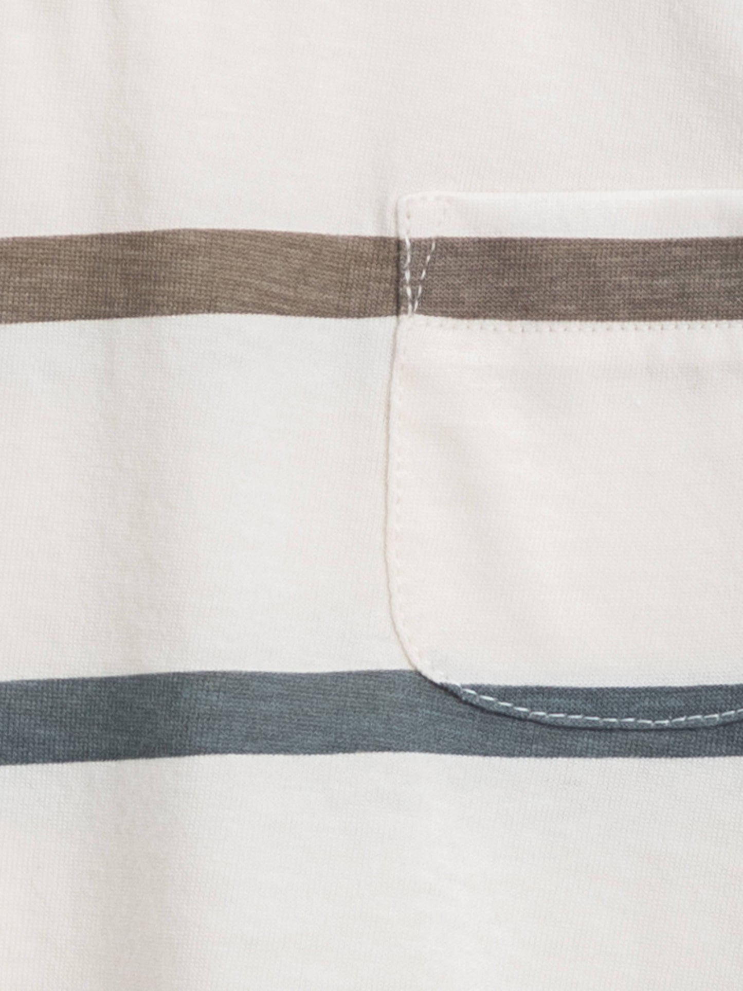 Reese Colored Organics Drop Should Tee - Max Stripe / Agave + Driftwood