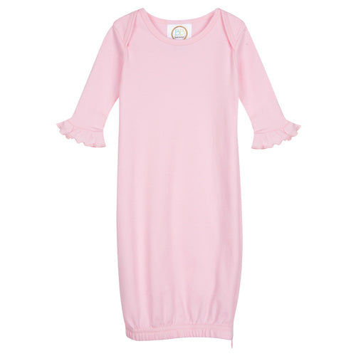 Infant Long Sleeve Ruffle Gown Custom Monogram