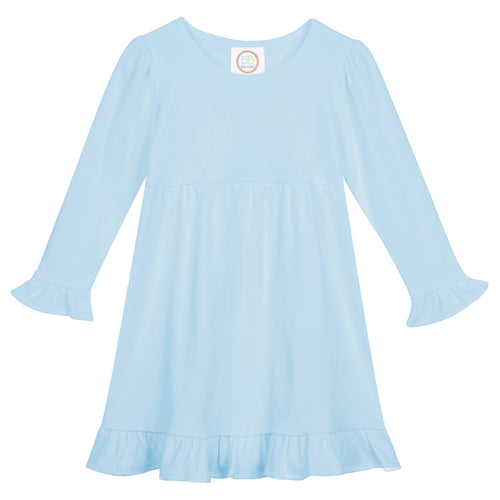 Long Sleeve Ruffle Dress for Girls Custom Monogram