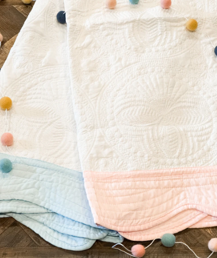 Infant Quilt Custom Monogram