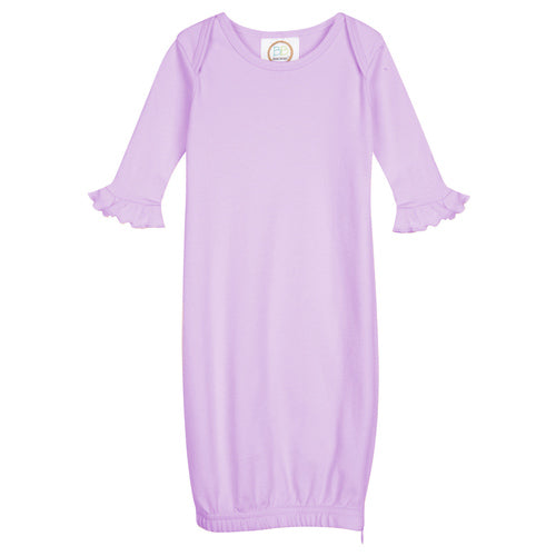 Infant Long Sleeve Ruffle Gown Custom Monogram