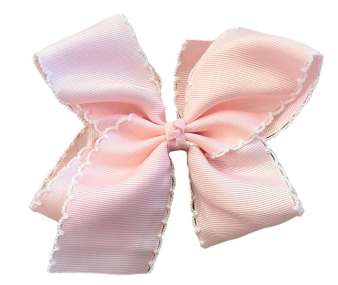 Girls Large Hair Bow Custom Monogram