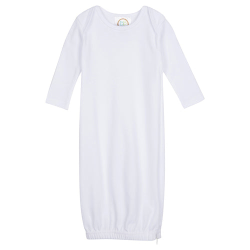 Infant Long Sleeve Gown Custom Monogram