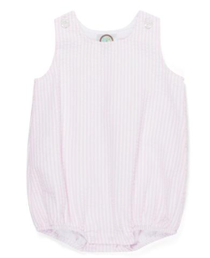 Infant Unisex Seersucker Bubble Custom Monogram