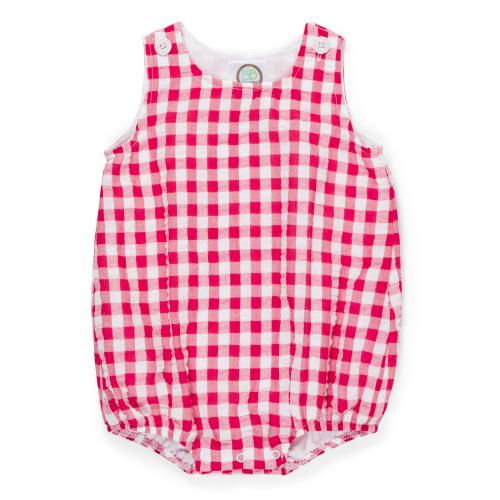 Infant Unisex Seersucker Bubble Custom Monogram