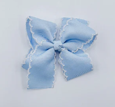 Infant & Girls Small Hair Bow Custom Monogram