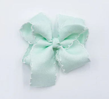 Infant & Girls Small Hair Bow Custom Monogram