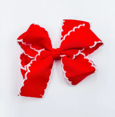 Infant & Girls Small Hair Bow Custom Monogram