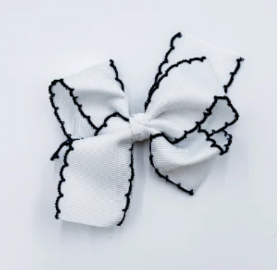 Infant & Girls Small Hair Bow Custom Monogram
