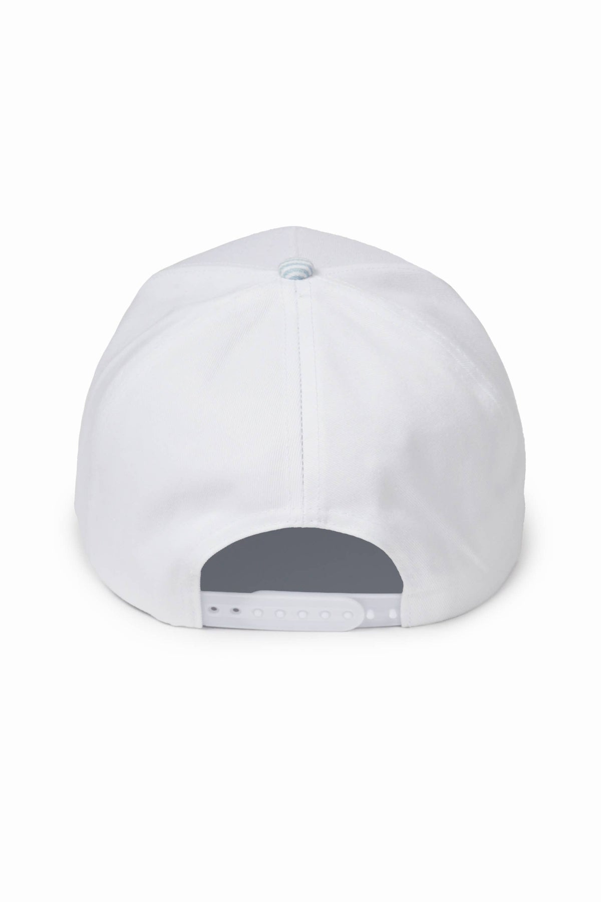 Stripe Brim 5-Panel Baseball Cap: Pink