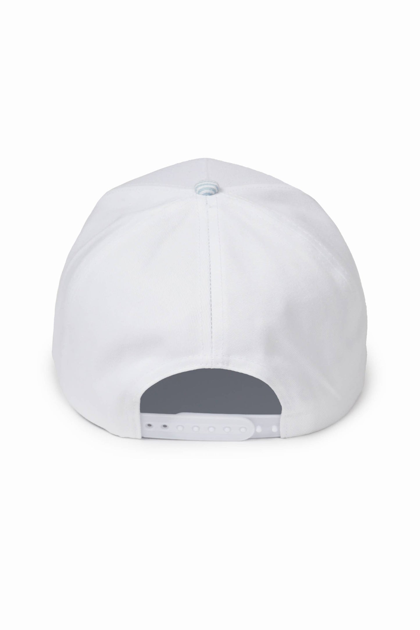 Stripe Brim 5-Panel Baseball Cap: Blue