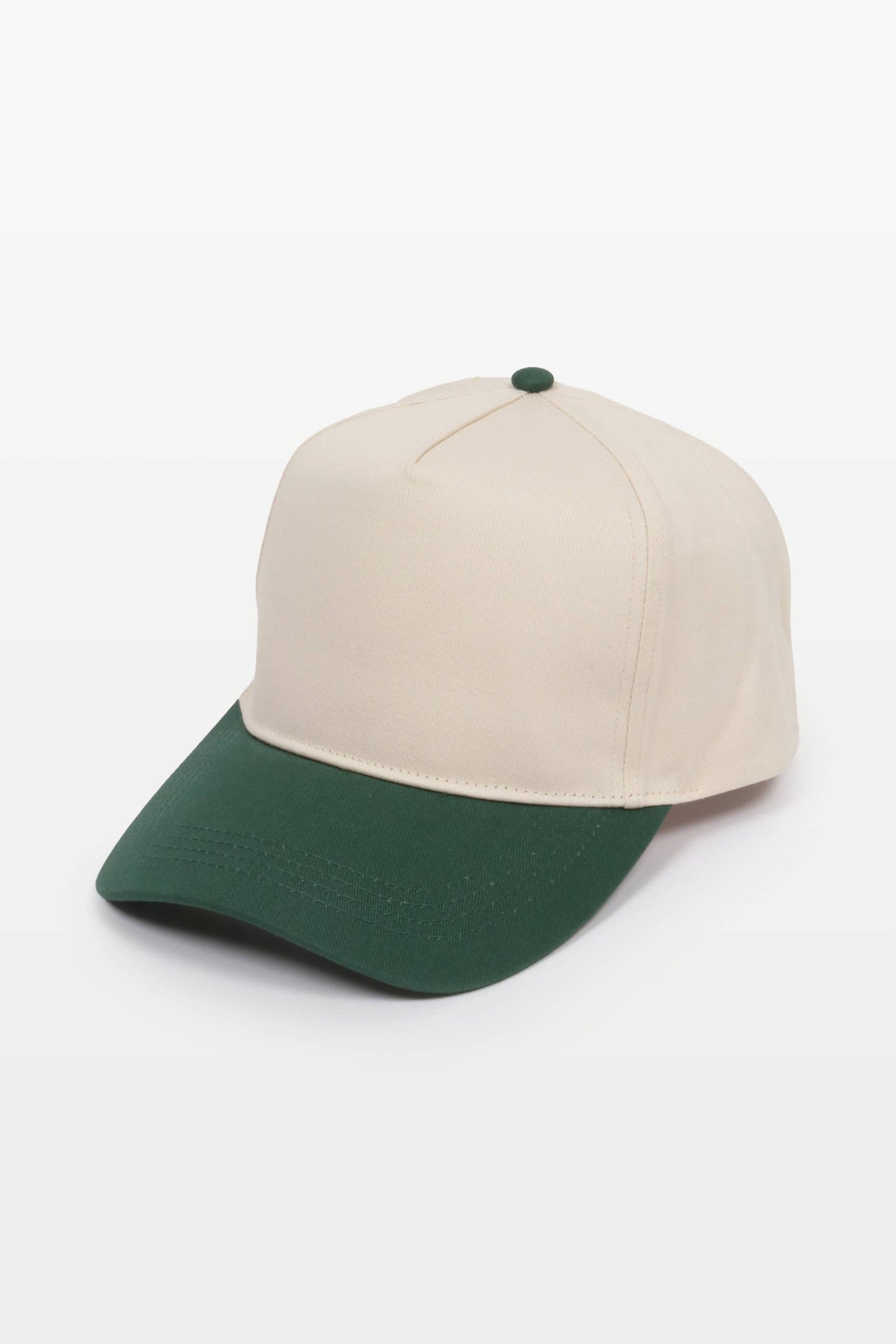 5 Panel Cotton Two-Tone Caps: Pink