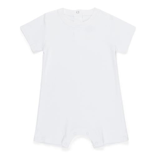 Short Sleeve Short Romper for Boys Custom Monogram