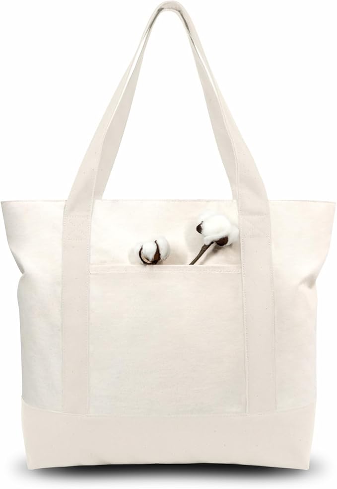 Canvas Tote Bag Custom Monogram