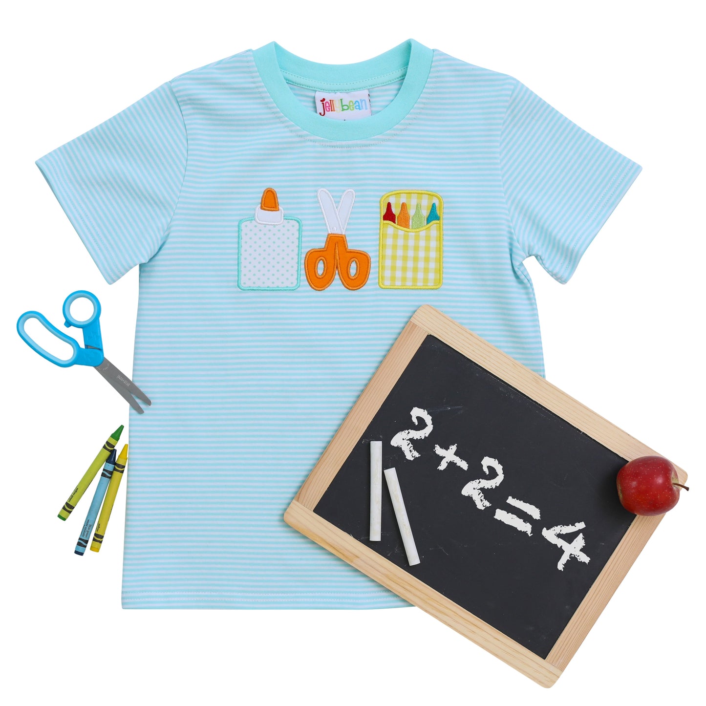 School Supplies Shirt for boys by Jellybean by Smock Candy