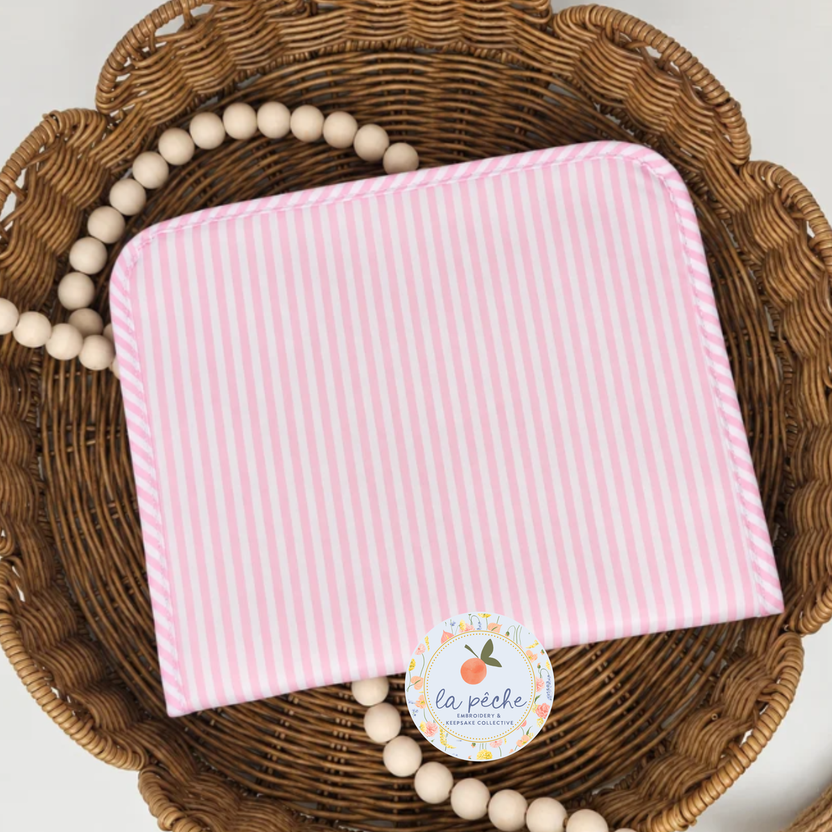 striped zipper pouch