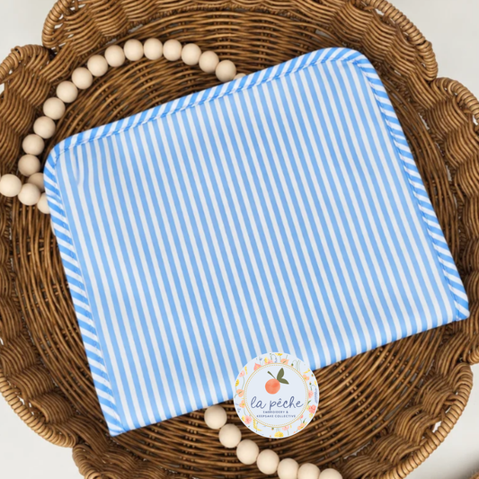 striped zipper pouch