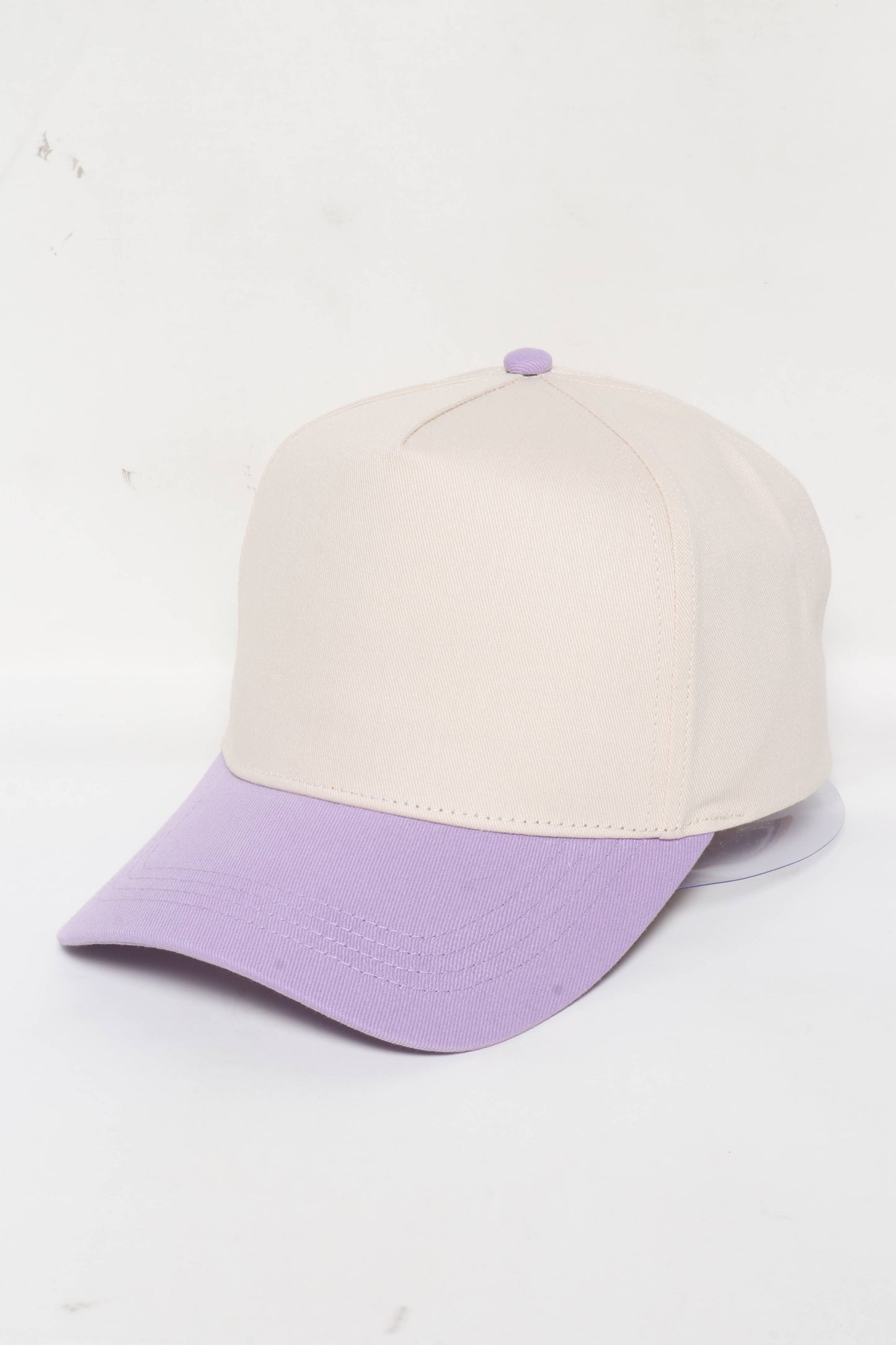 5 Panel Cotton Two-Tone Caps: Light Blue