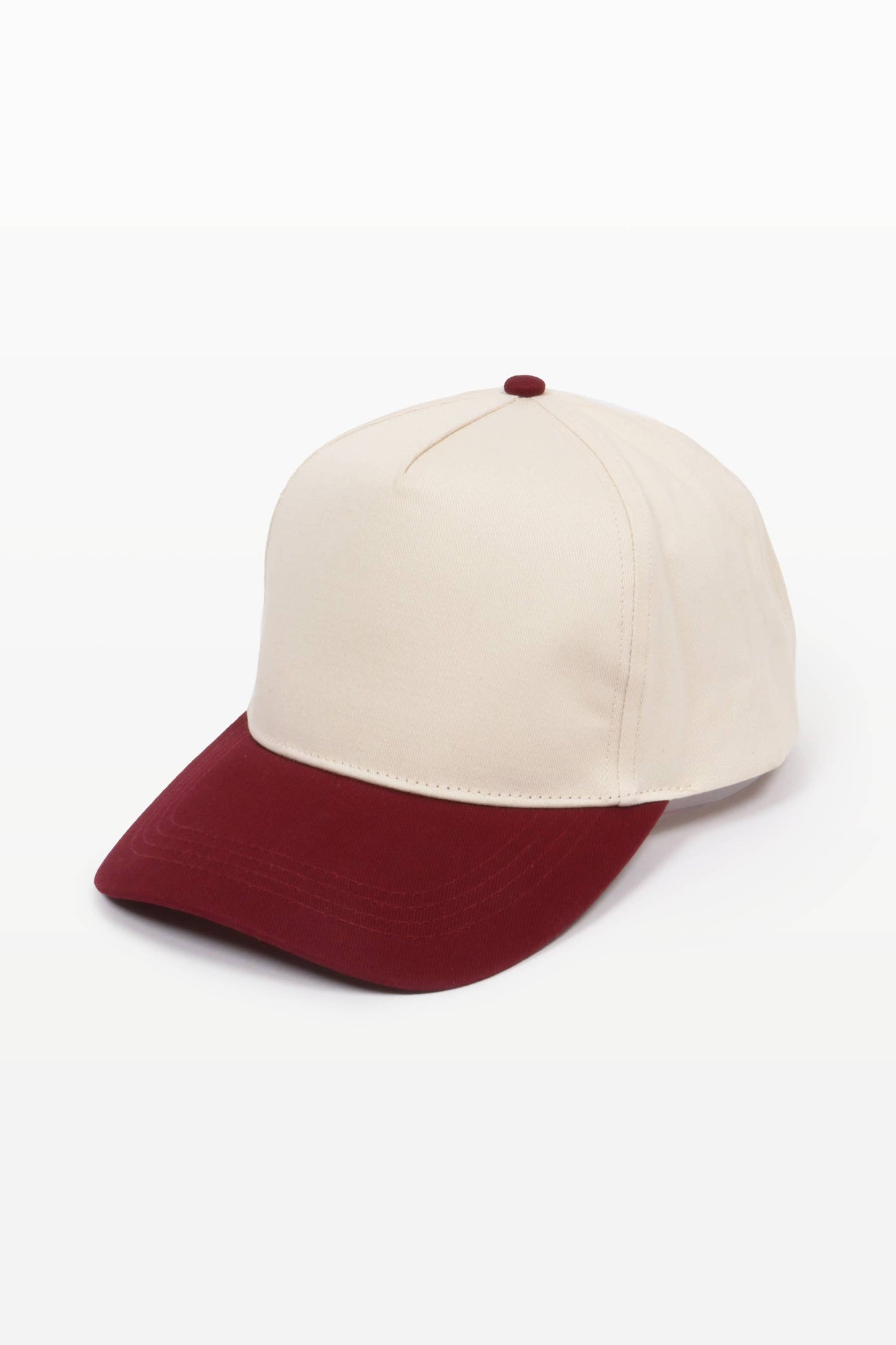 5 Panel Cotton Two-Tone Caps: Light Blue
