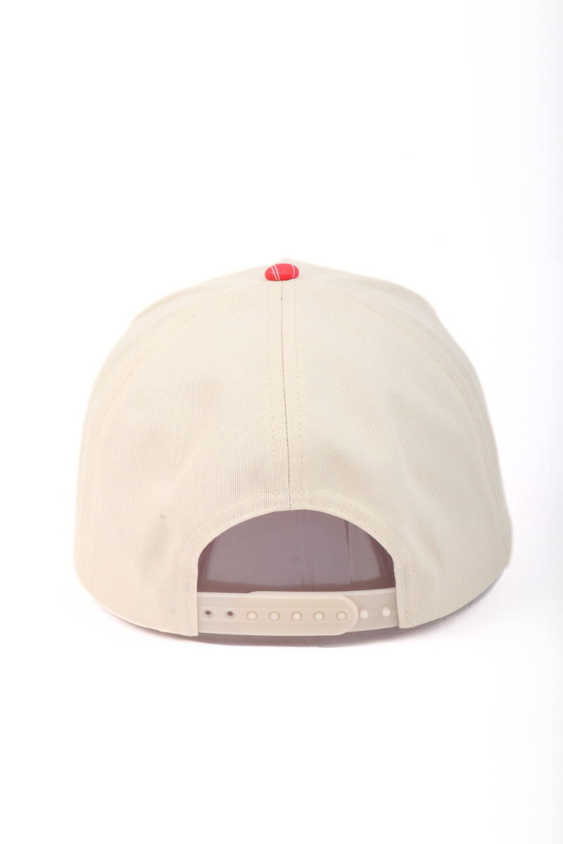 HOLIDAY Christmas STRIPES HEART BOW Printed Two Tone Cap: FWCAP7411 RED